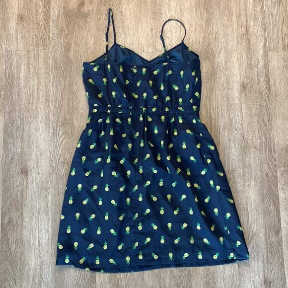 J.Crew Pineapple Printed Seaside Cami Dress Size 6 - Picture 6 of 6